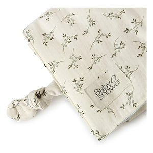 Babyshower - Cambiador de viaje Knot Olive Bloom | Crudo