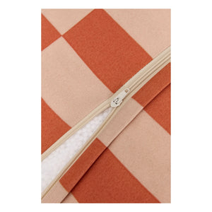 Nobodinoz - Puf largo de exterior Matteo Tiles | Naranja