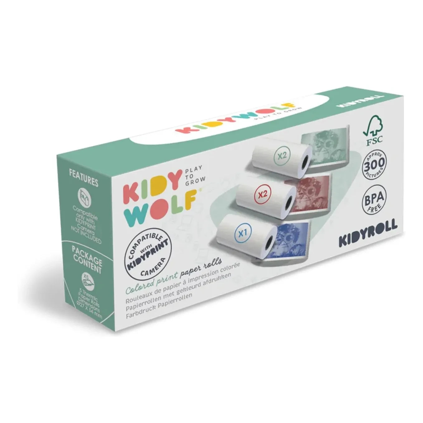 Kidywolf - Cartuchos de color de repuesto para cámaras térmicas - Paquete de 5