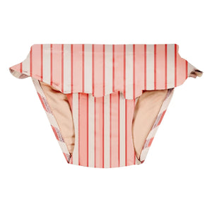 Studio Bohème - Mimi Braguitas de baño a rayas de algodón orgánico | Rosa