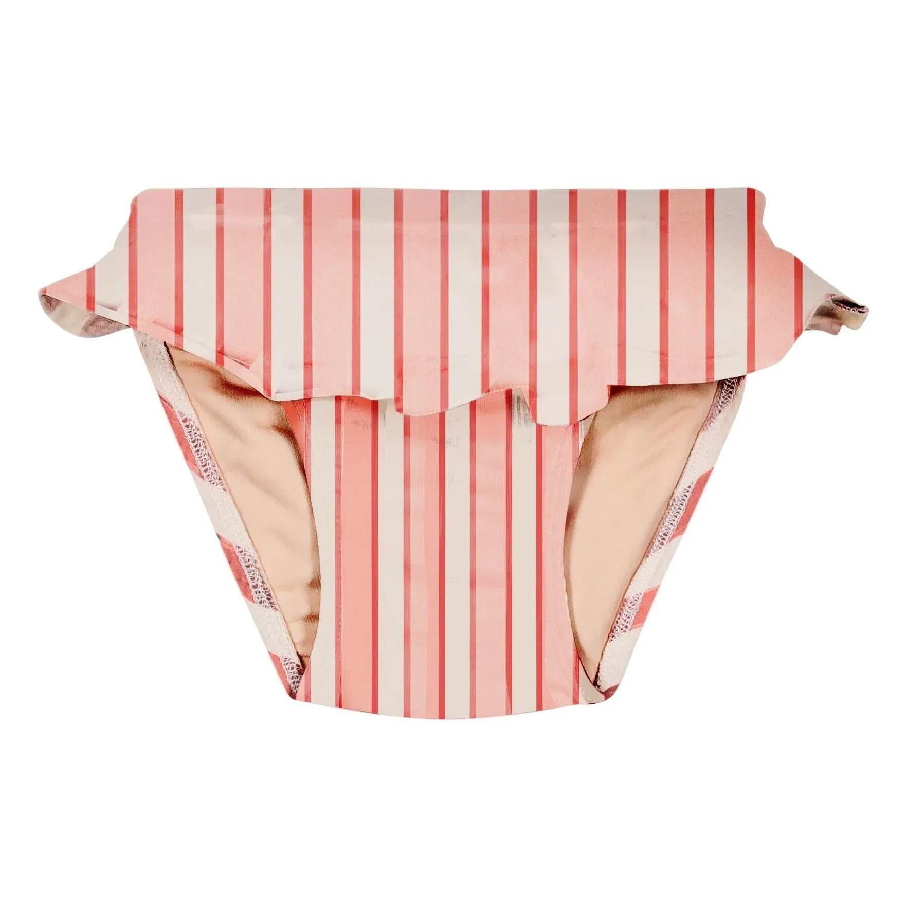 Studio Bohème - Mimi Braguitas de baño a rayas de algodón orgánico | Rosa