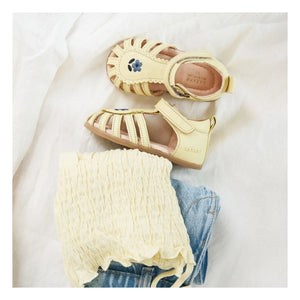 Sandalias Lazare - Colette con bordado de flores | Amarillo claro