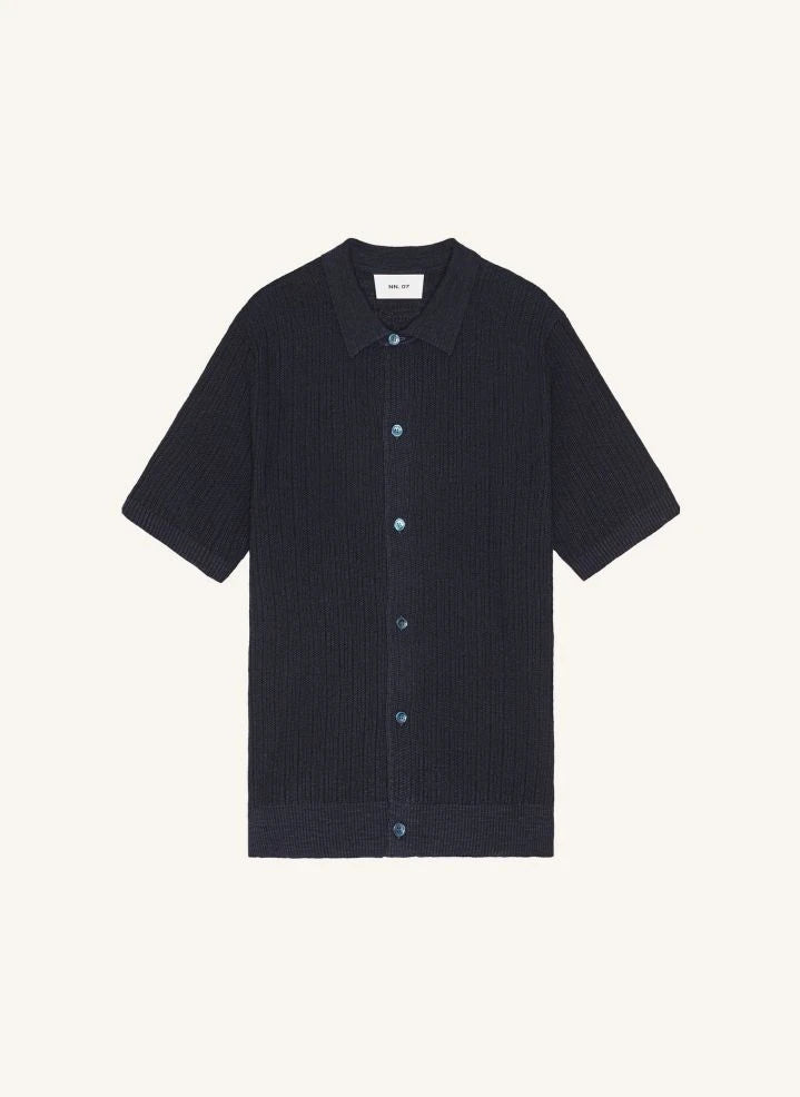 NN.07 - Polo de cuello tipo camisa Nolan 6577 | Azul marino