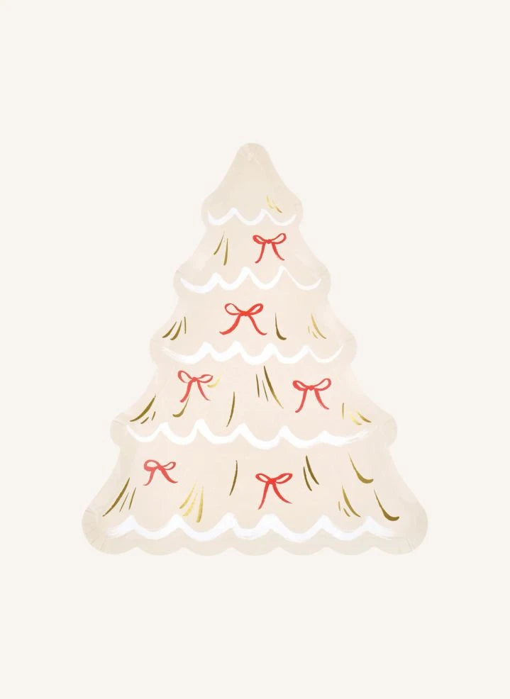 Meri Meri - Platos de Árbol de Navidad - Set de 8