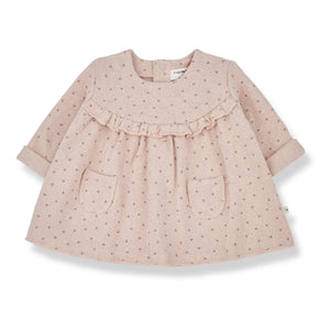 1+ en la familia - Vestido de material reciclado Elke | Rosa pálido