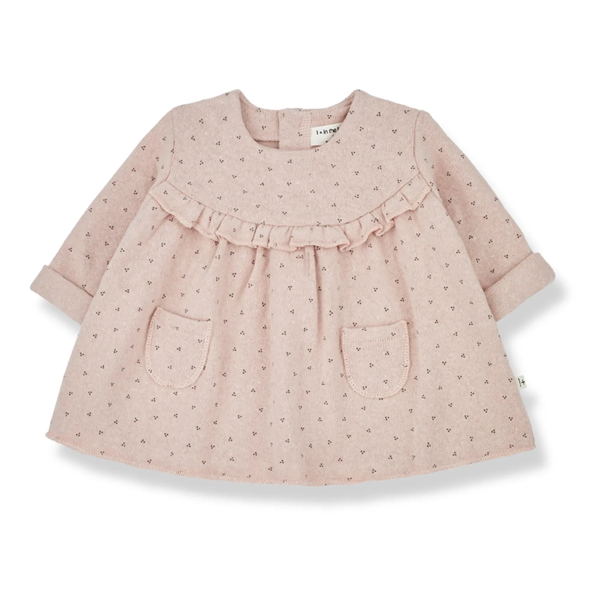 1+ en la familia - Vestido de material reciclado Elke | Rosa pálido