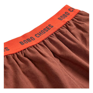 Bobo Choses - Bobo Choses Pantalón Corto Elástico de Algodón Orgánico | Marrón