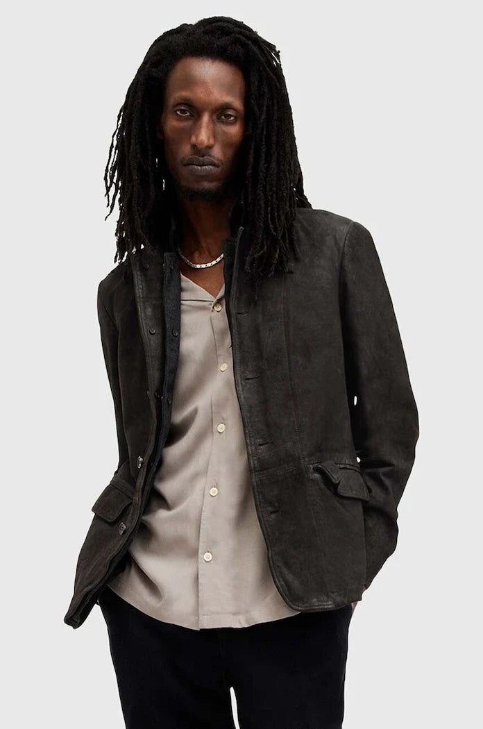 Chaqueta de cuero ALLSAINTS SURVEY LTHR BLAZER
