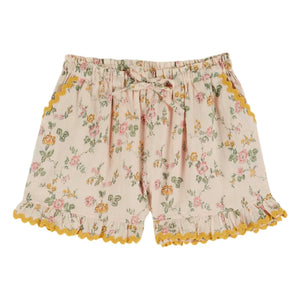 Emile et Ida - Short con volantes de algodón orgánico | Rosa pálido