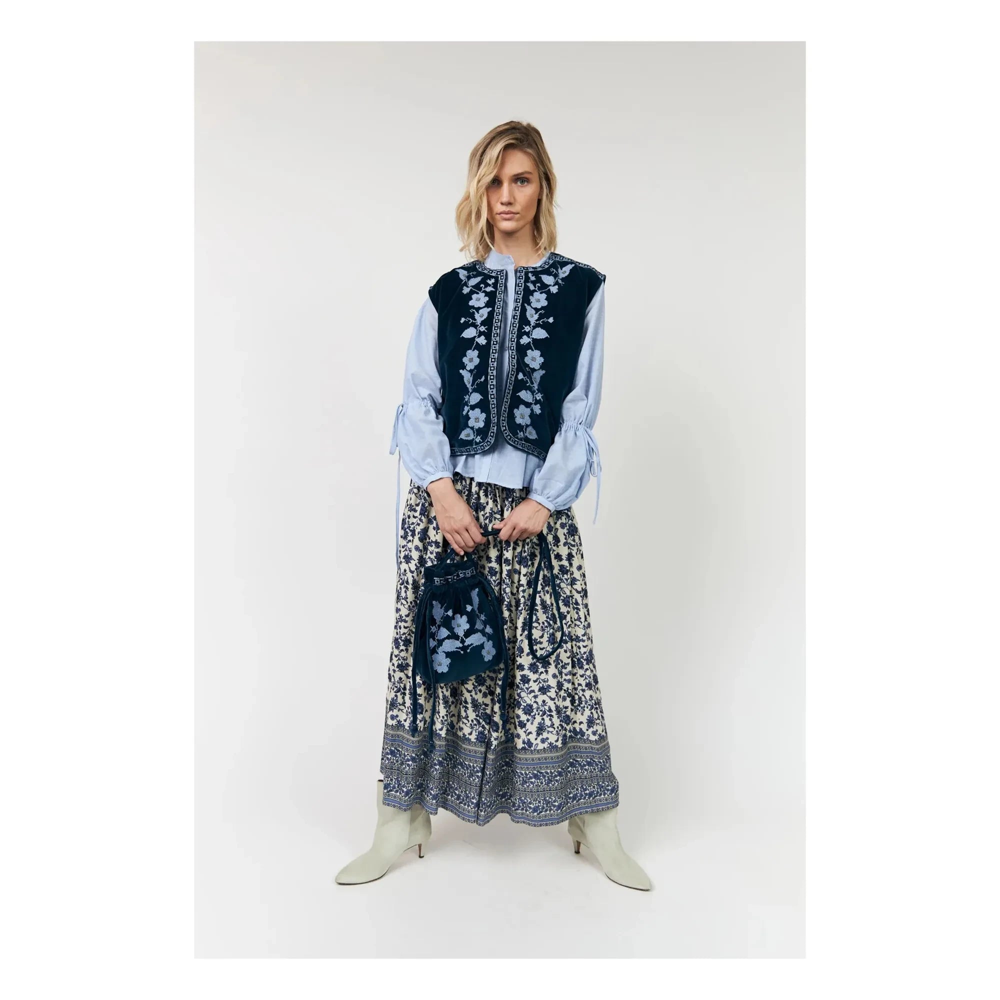Lollys Laundry - Chaqueta de algodón Bin | Turquesa