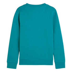 Scotch & Soda - Sudadera con insignia de logotipo de algodón orgánico | Lagoon Blue