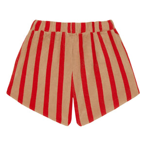 The Campamento - Pantalón corto a rayas | Camel