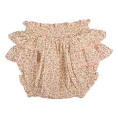 Lilinoa - Braguita con Volantes de Gasa de Algodón Liberty para Niña | Crudo