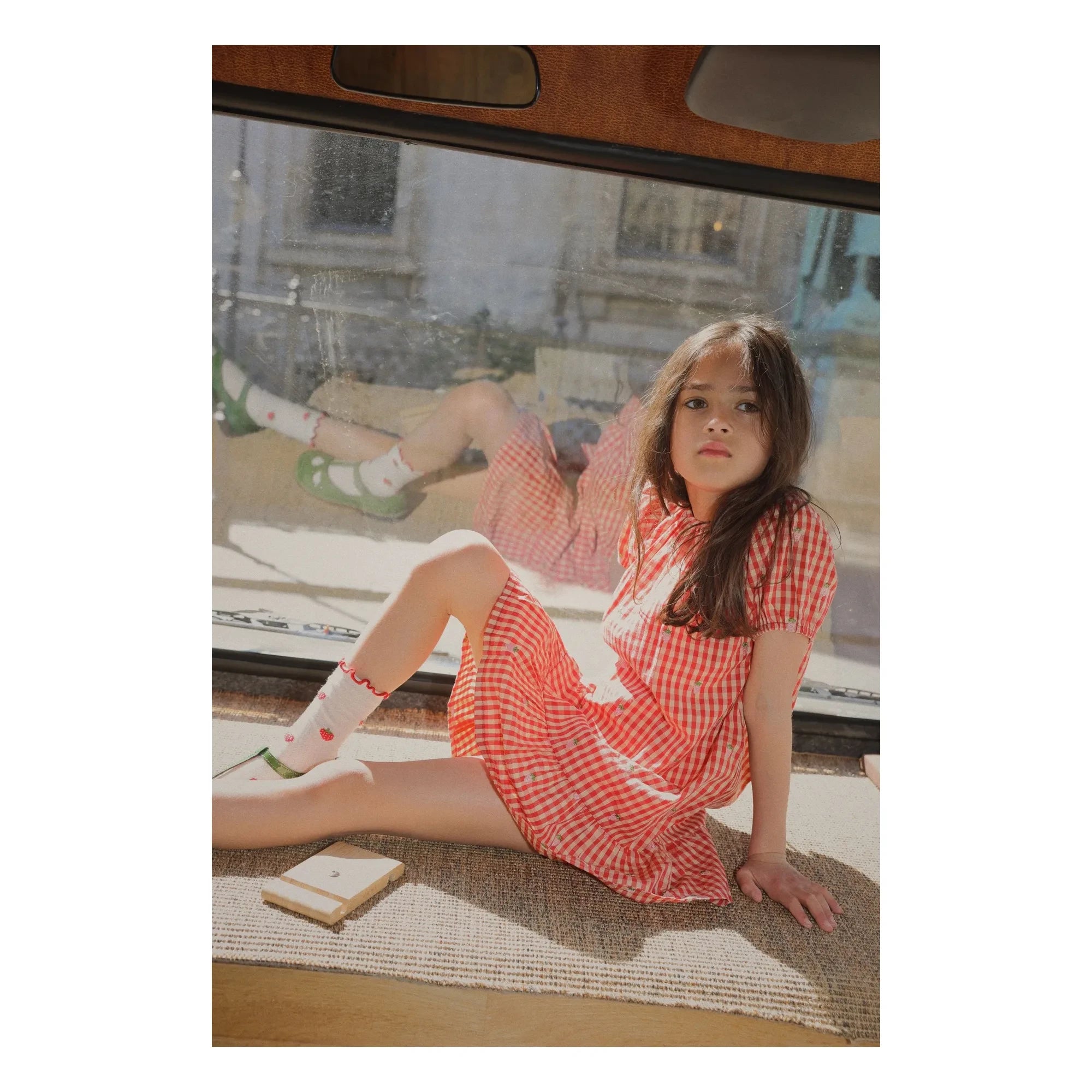 Flöss - Molly Gingham Vestido | Rojo