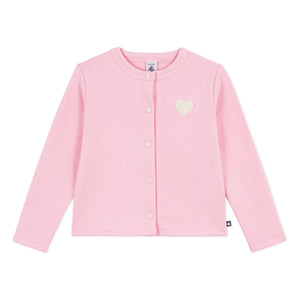 Petit Bateau - Chaqueta de felpa lisa | Rosa