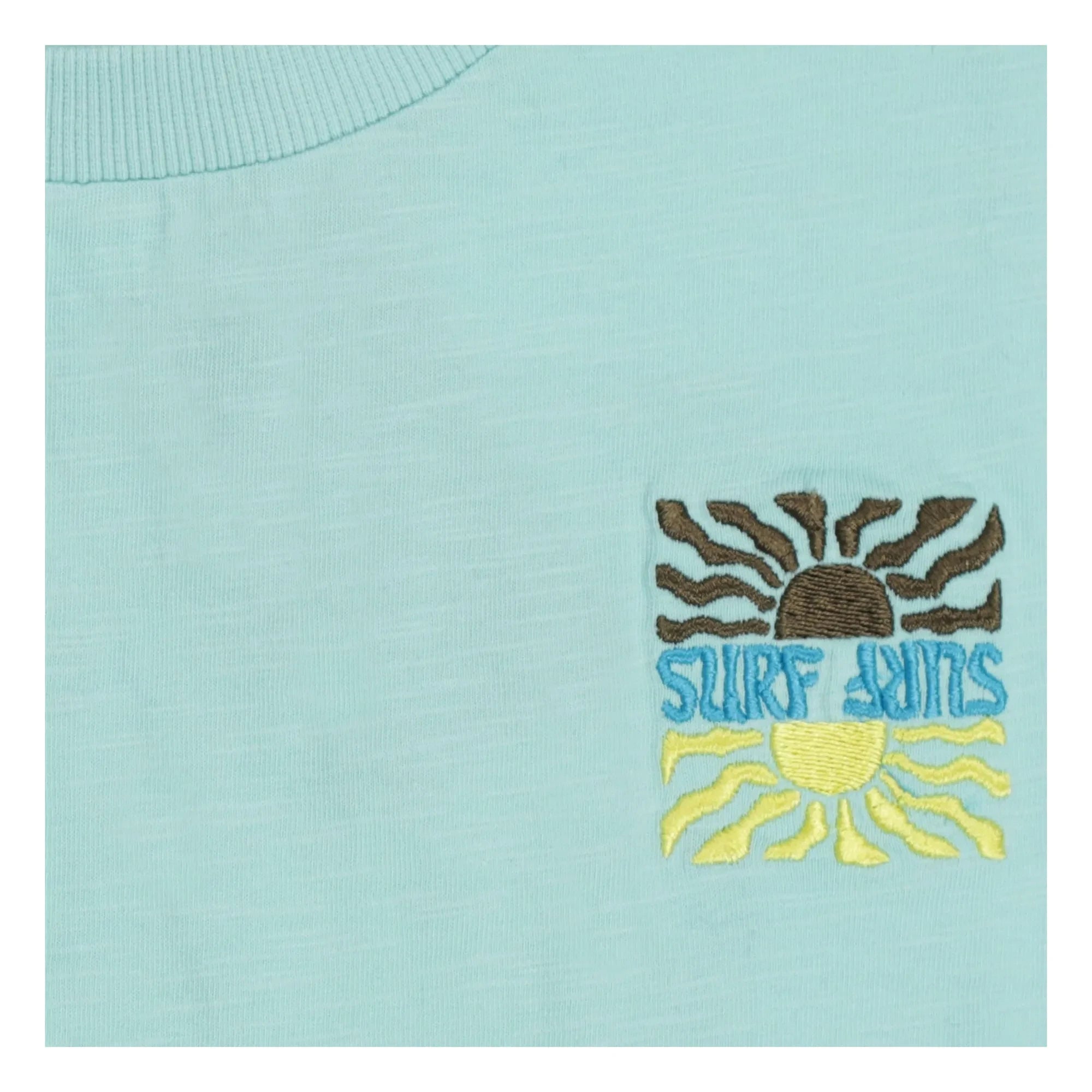 Tumble N'Dry - Camiseta de algodón orgánico Reef Sunset | Azul claro