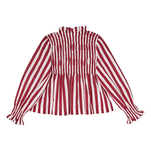 Tutu du Monde - Blusa a rayas Laurel | Borgoña