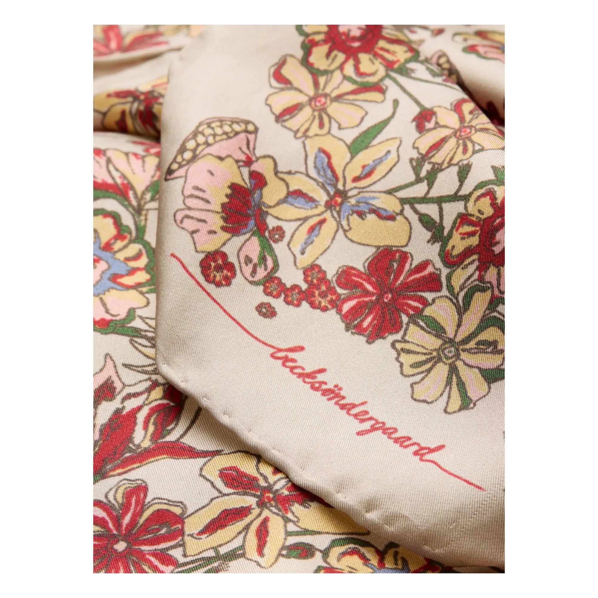 Becksöndergaard - Pañuelo de seda Floralia | Beige