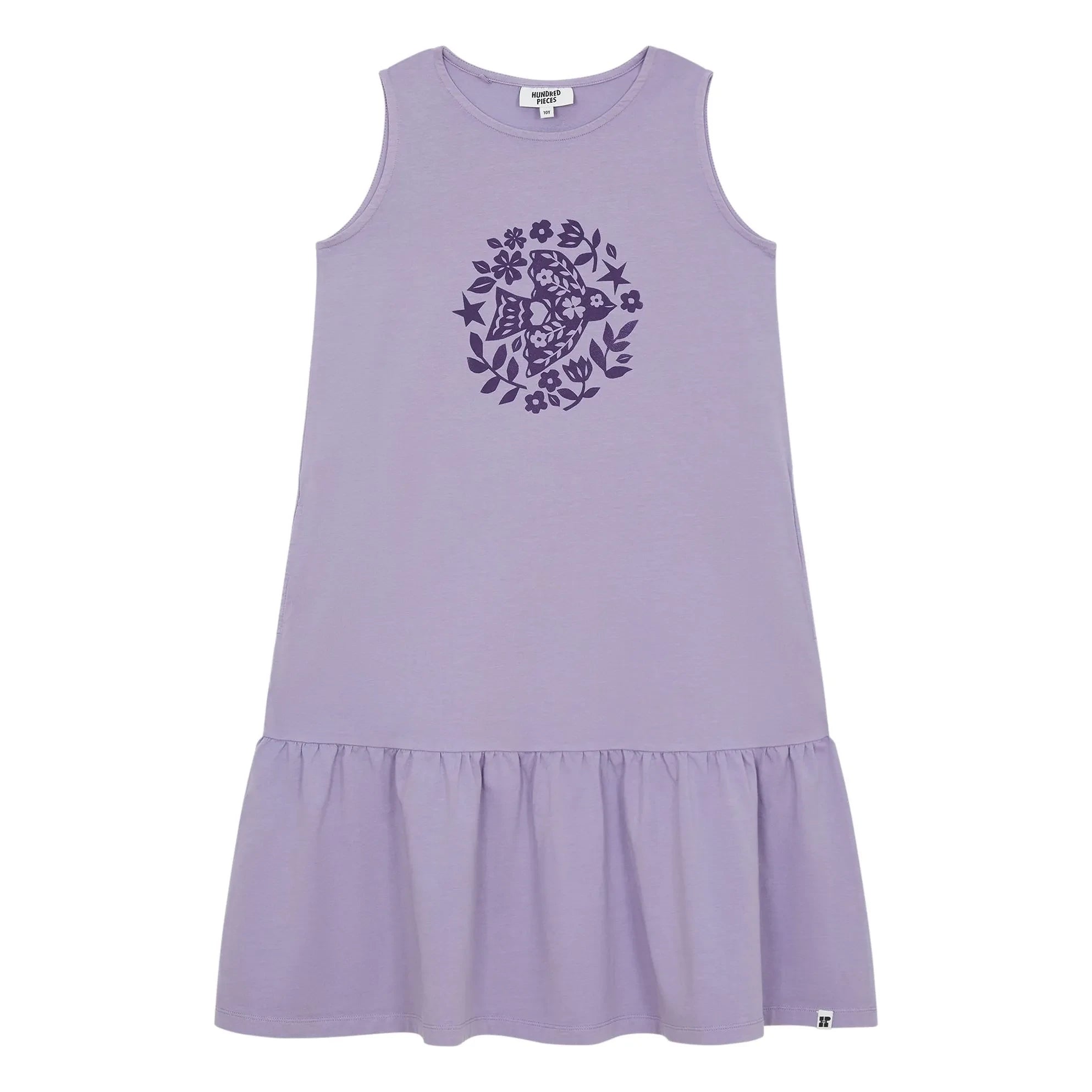 Hundred Pieces - Vestido sin mangas de algodón orgánico Lyra | Lavanda