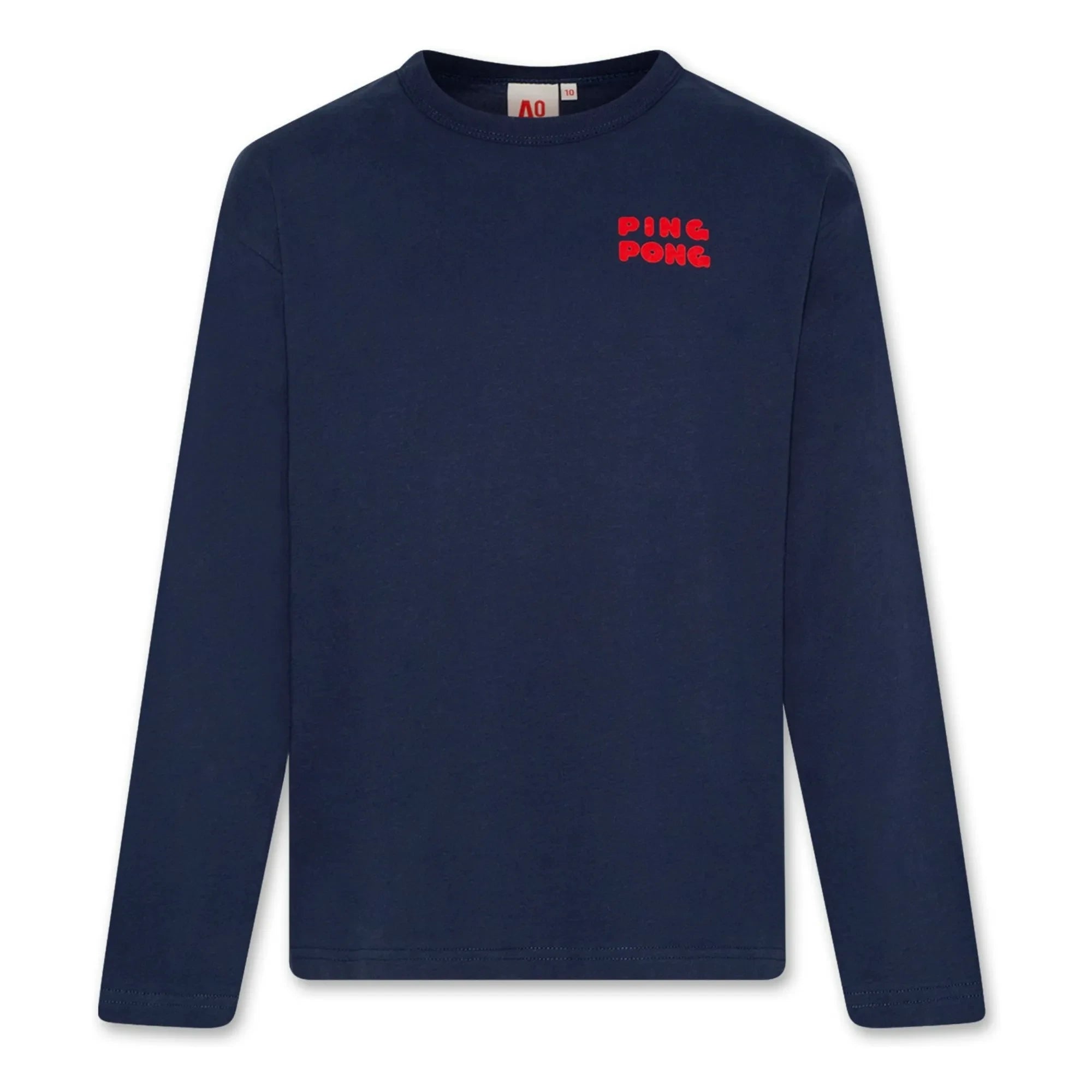 AO76 - Camiseta de algodón orgánico Ben Ping Pong | Azul marino