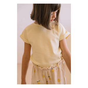 Studio Bohème - Camiseta Bama de algodón orgánico | Amarillo pálido