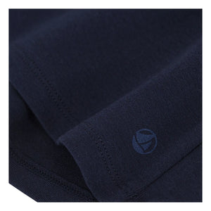 Petit Bateau - Camiseta icónica de manga larga - Colección de mujer | Azul marino