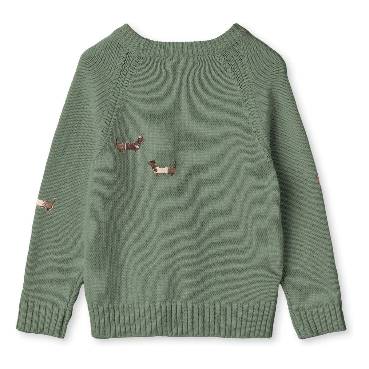 Fliink - Sudadera de algodón orgánico Mahdi Dogs | Verde Agua