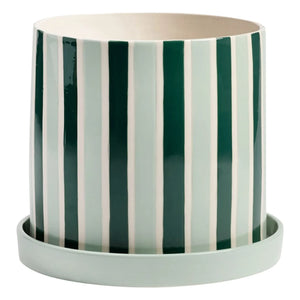 &Klevering - Maceta Clash Stripe | Verde