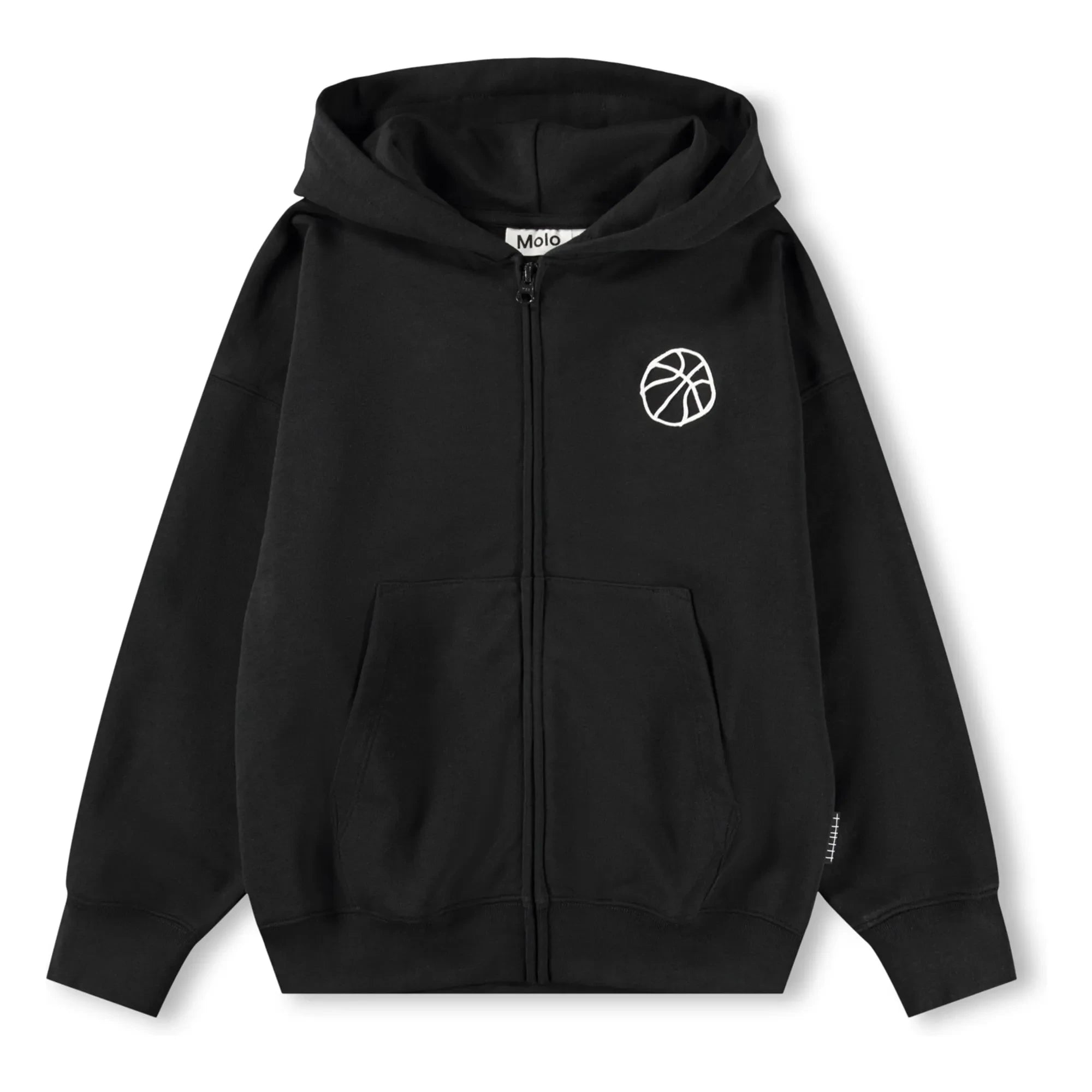 Molo - Sudadera con cremallera Marley Baloncesto | Negro