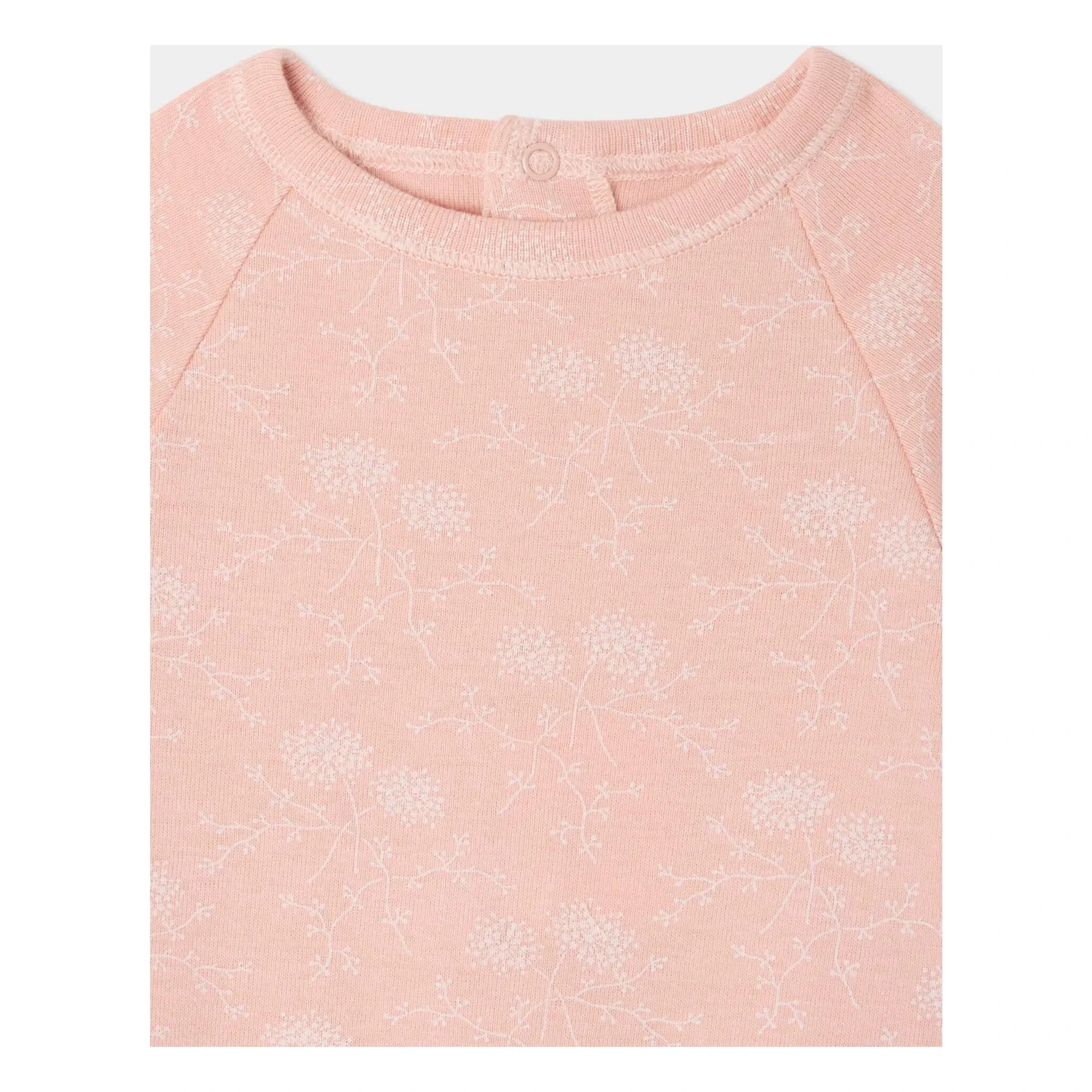 Bonpoint - Pijama de algodón orgánico Tif | Rosa empolvado