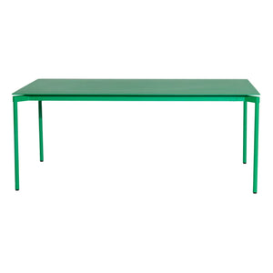 Petite friture - Mesa rectangular Fromme para exterior - 8 personas | Verde menta