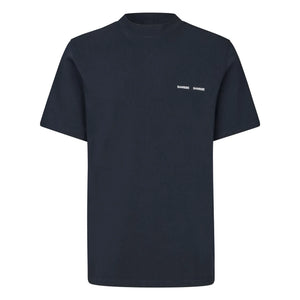 Samsoe Samsoe - Norsbro 6024 Camiseta de Algodón Orgánico | Azul Oscuro