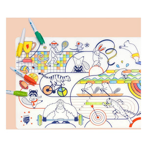 Superpetit - set de 5 rotuladores deportivos para colorear