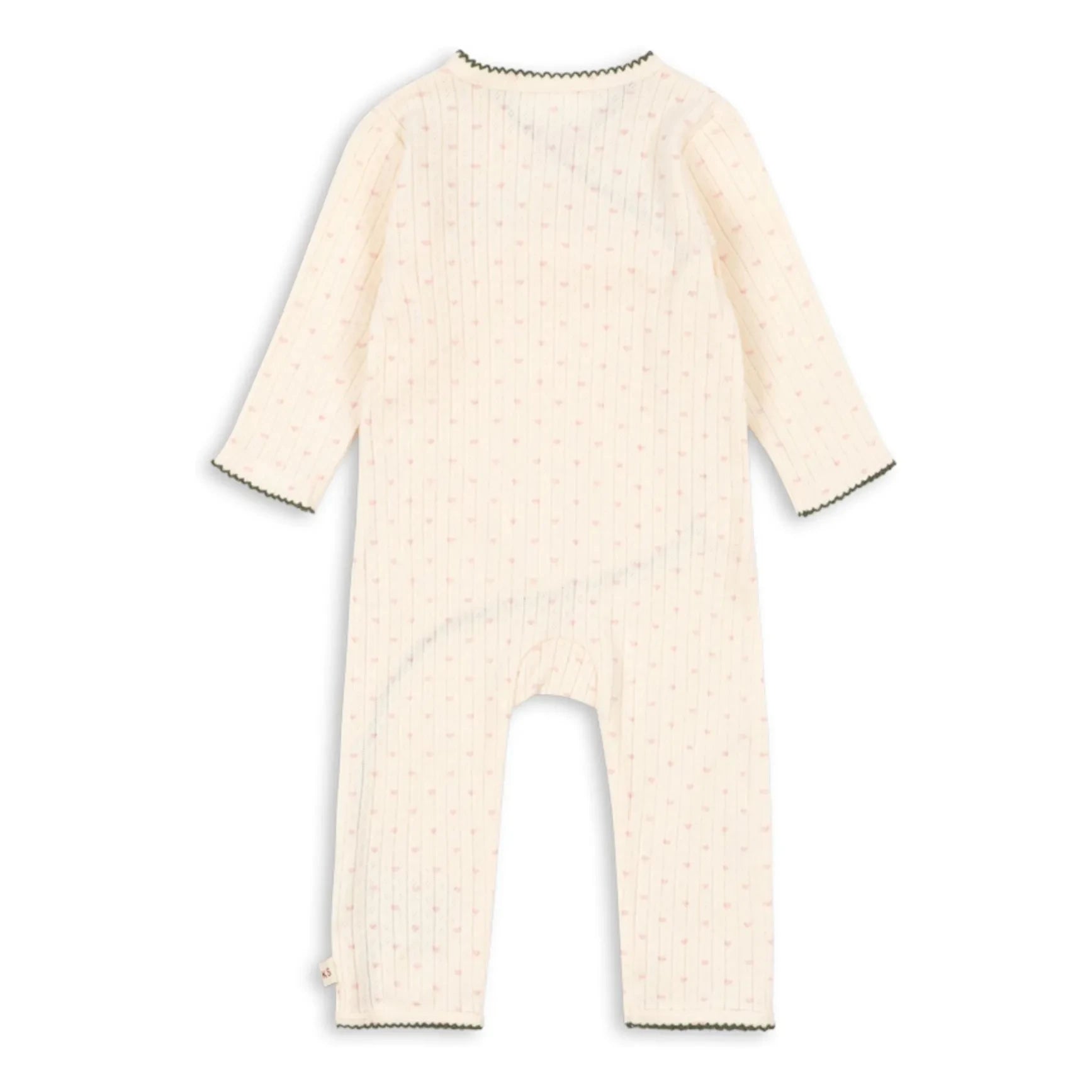 Konges Sløjd - Peto con corazones Minnie, algodón orgánico | Crudo
