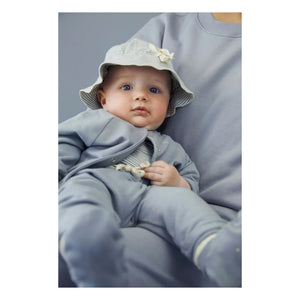 Gray Label - Gorro Rayado de Algodón Orgánico | Azul Glaciar