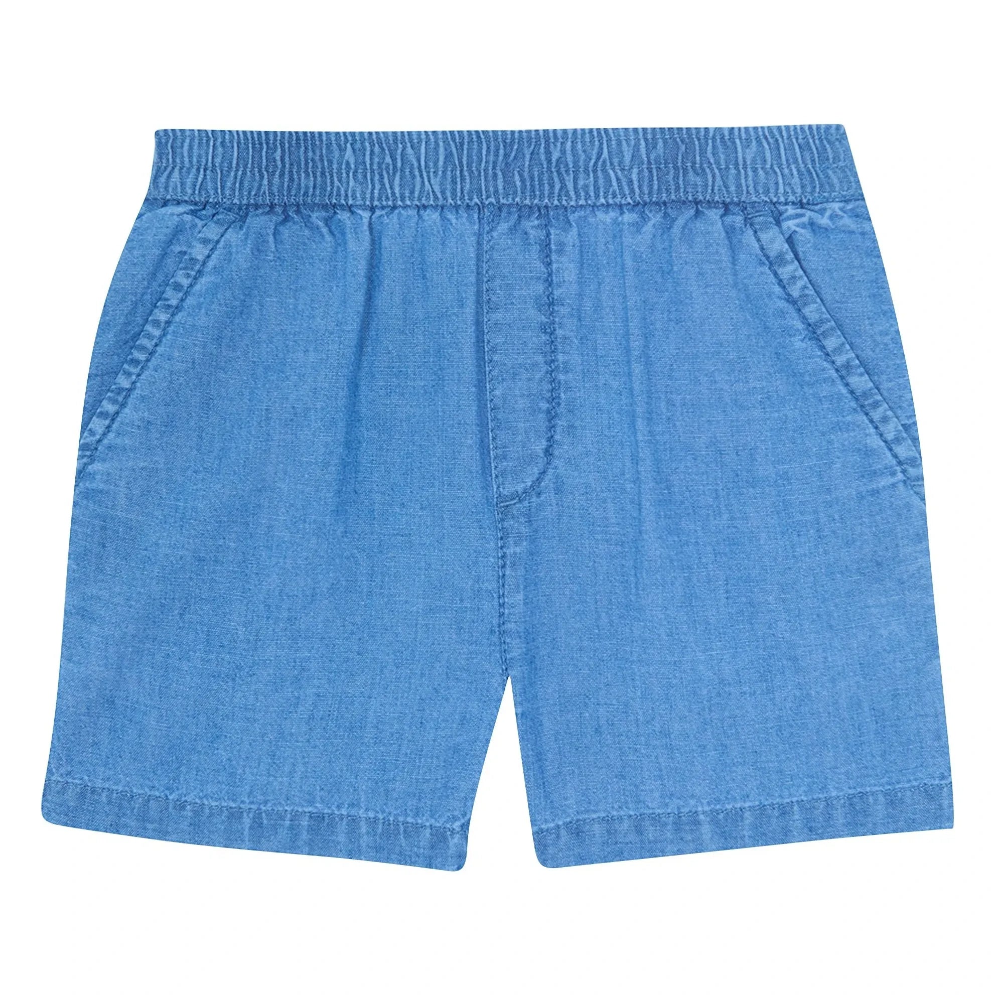 Bonton - Pantalón corto Lyon Chambray | Azul vaquero