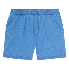 Bonton - Pantalón corto Lyon Chambray | Azul vaquero