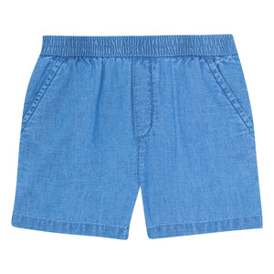 Bonton - Pantalón corto Lyon Chambray | Azul vaquero