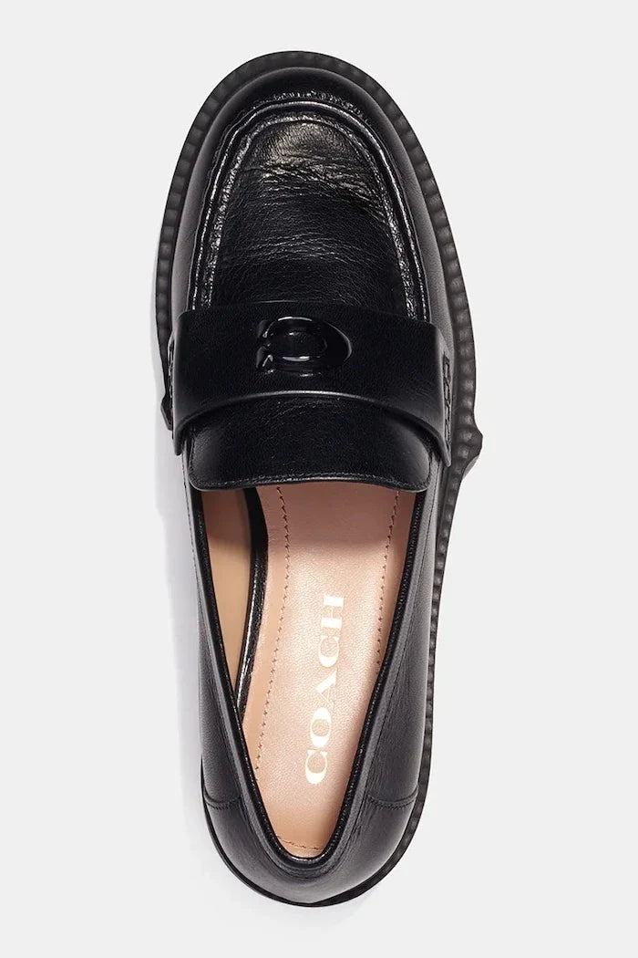 Mocasín de piel Leah Loafer de Coach para mujer