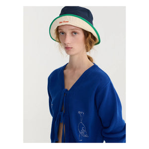 Bobo Choses - Gorra de algodón reciclado con bloques de color | Azul