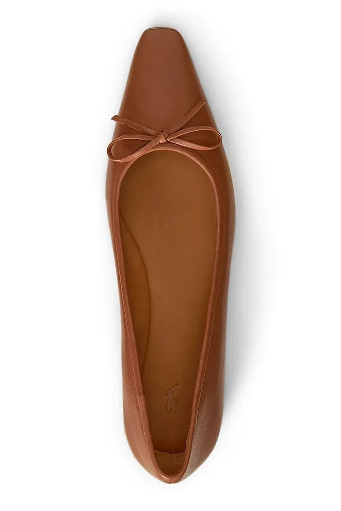 Bailarinas de piel con punta Polo Ralph Lauren