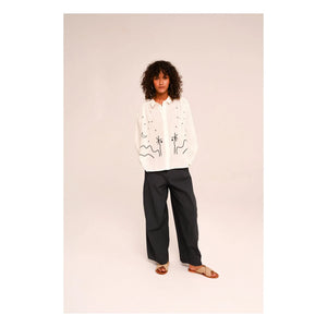 Sacrécoeur - Camisa Ali Casa de Algodón Voile | Negra