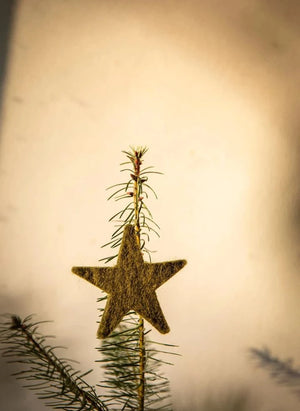 Muskhane - Fieltro "Shooting Stars" Garland | Moss Green