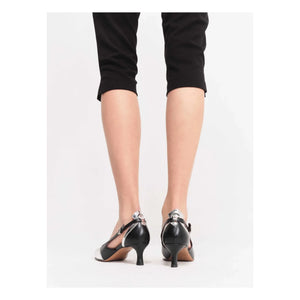 Socque Paris - Zapatos de tacón de piel Patti | Negro
