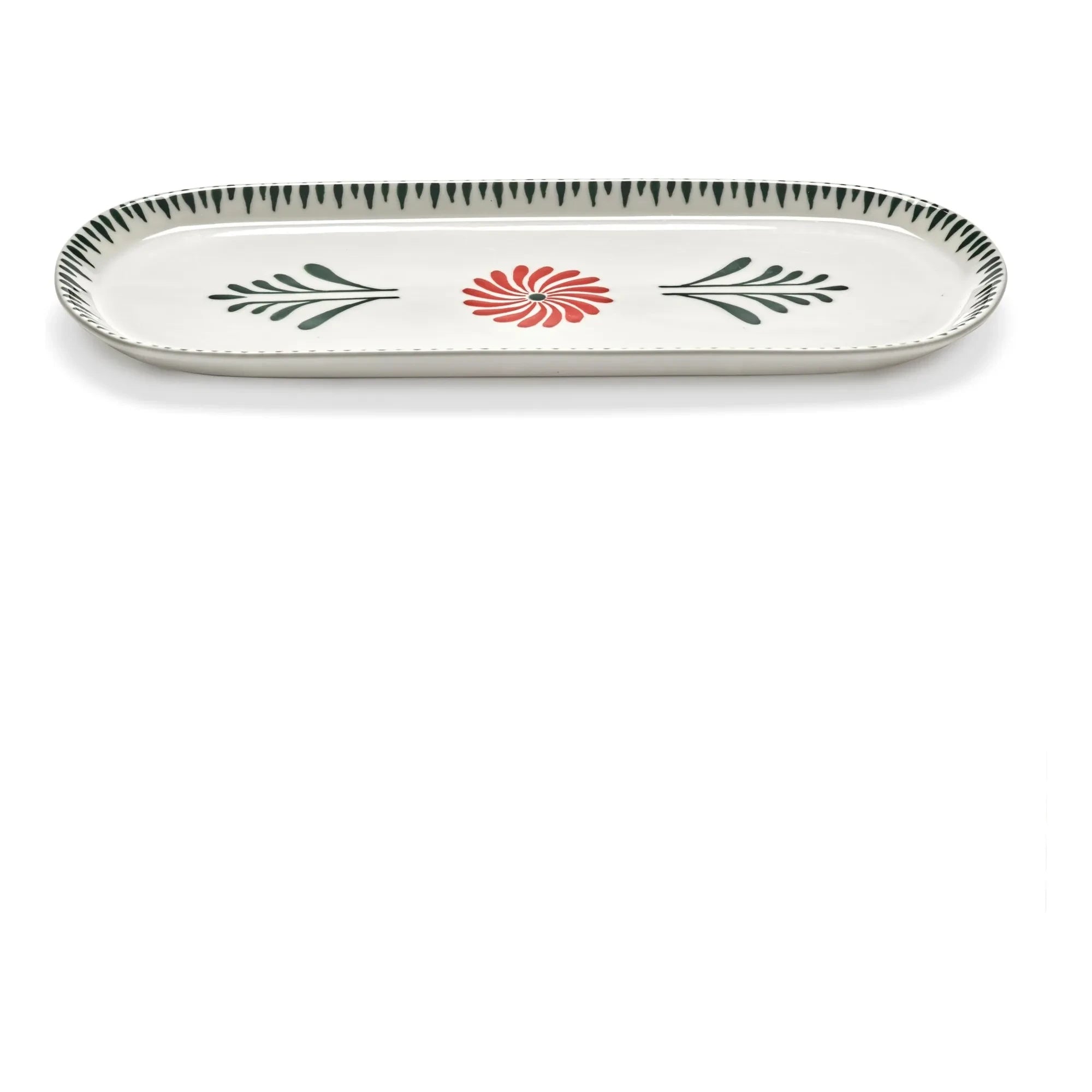 Serax - Baazar oval servis tabağı, Waww La Table - 2'li Set | Yeşil