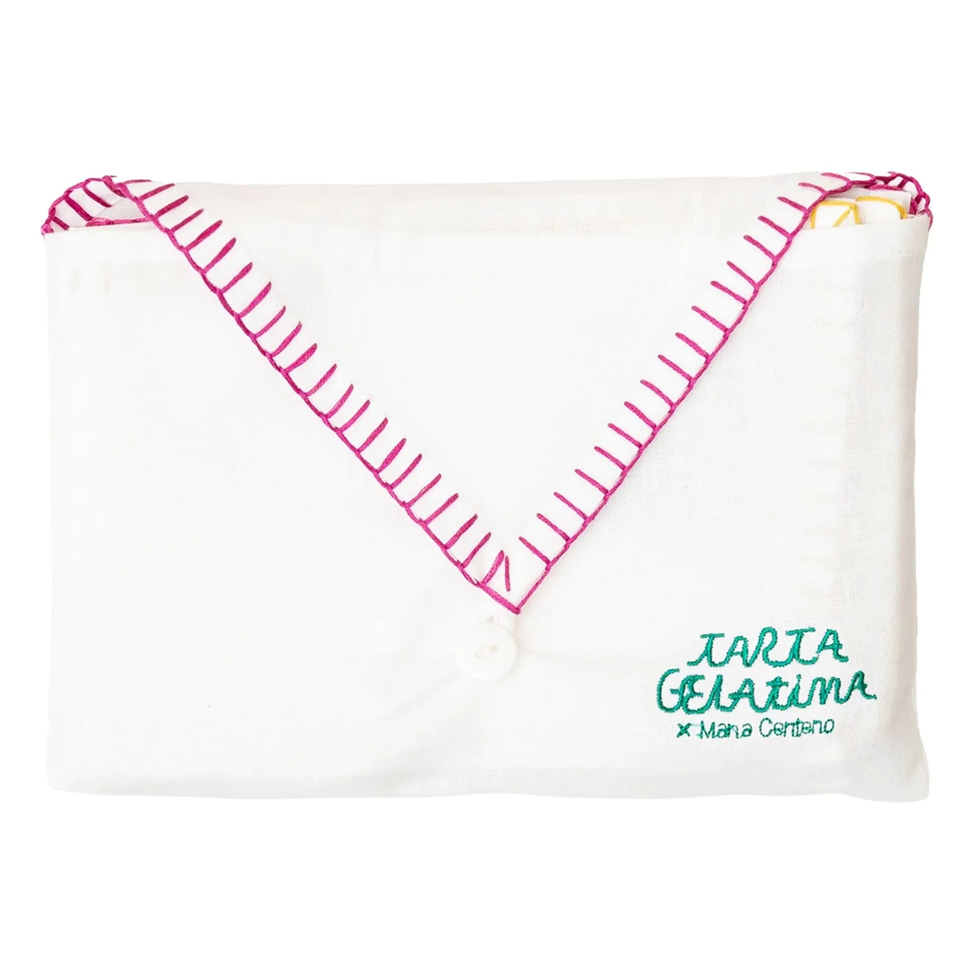 Gelatina de tarta - Servilletas bordadas - Juego de 4