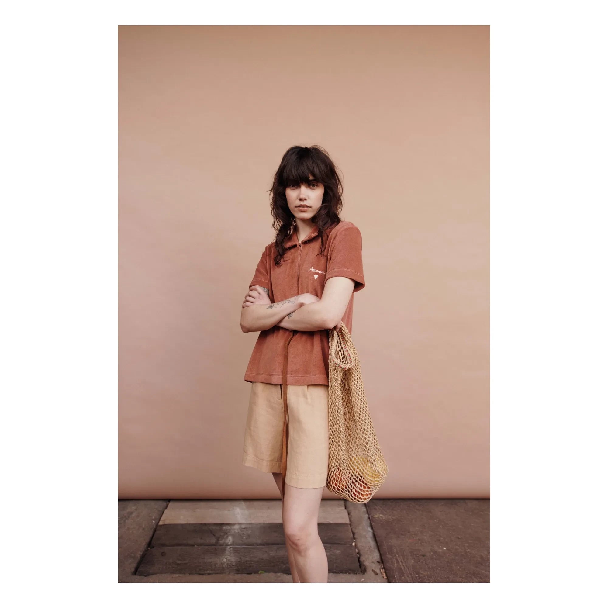 Emile et Ida - Pantalón corto de lino Darius | Beige