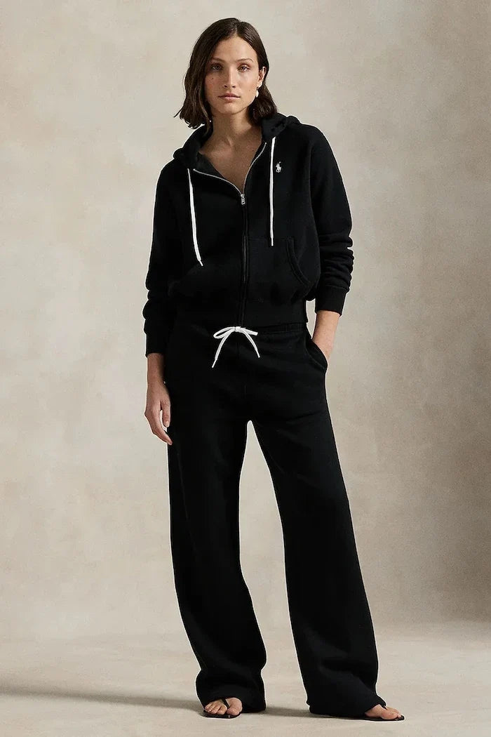 Sudadera con capucha y cremallera de algodón para mujer Polo Ralph Lauren