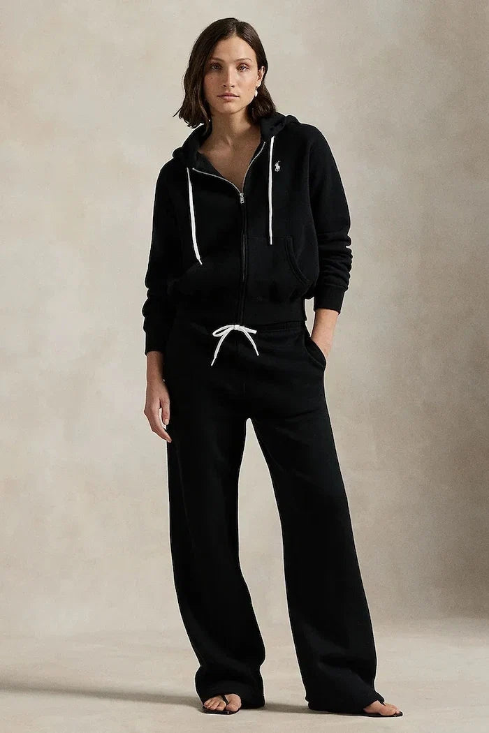 Sudadera con capucha y cremallera de algodón para mujer Polo Ralph Lauren