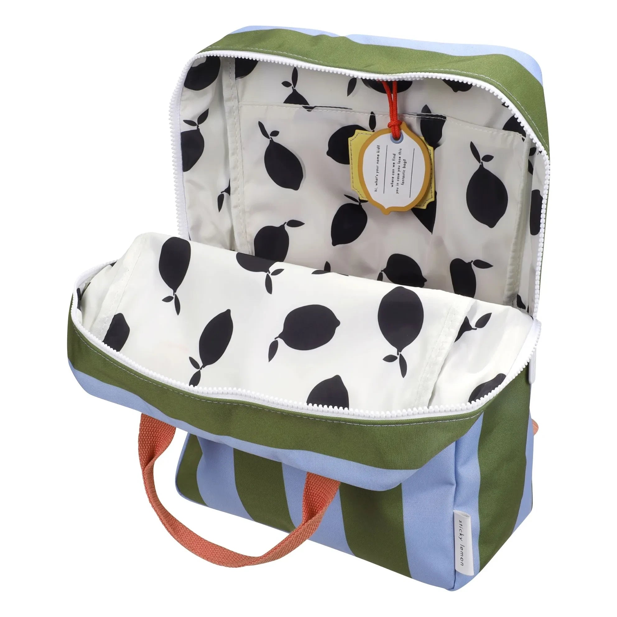 Sticky Lemon - Mochila a rayas grandes | Verde